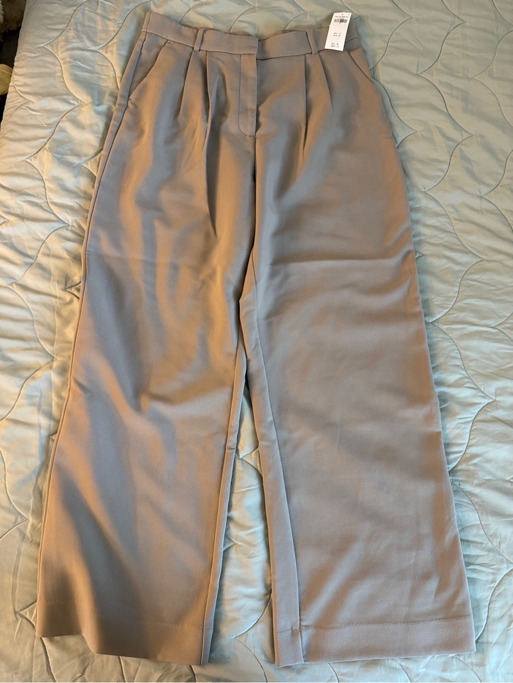 Abercrombie & Fitch Wide Leg Trousers Tan 32/24R New With Tags